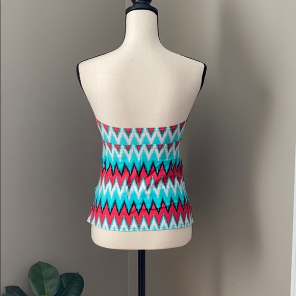 Merona Multicolored Chevron Swimsuit Top - Picture 3 of 8